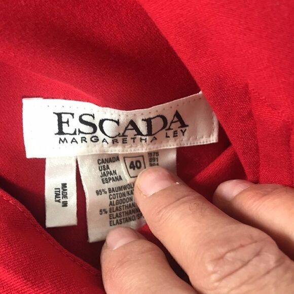 Escada Straight leg Light Denim Pant sz 40eu 9.5us - Picture 7 of 8